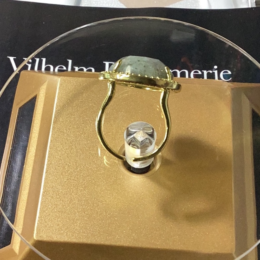 Lemon Gold Labradorite Adjustable Ring - image 5